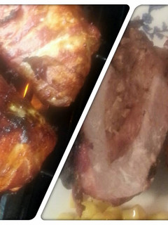 A picture of Tinklee's BBQ Bacon Wrapped Stuffed Pork Chops.