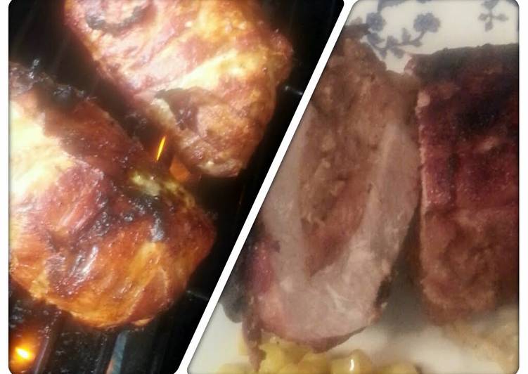 Tinklee's BBQ Bacon Wrapped Stuffed Pork Chops