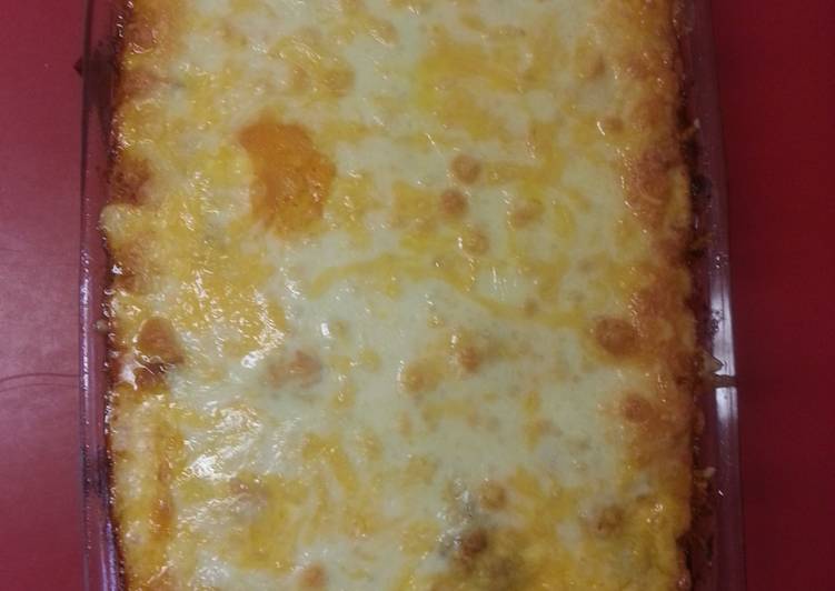 Recipe of Homemade Easy Cheesy Lasagna Bake