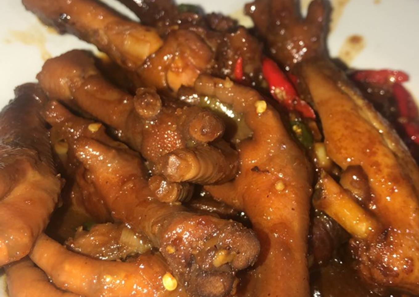Ceker kecap sederhana mantap