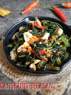 Foto resep TUMIS KANGKUNG BELACAN sedaaap