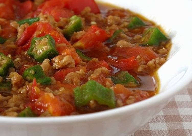 Step-by-Step Guide to Prepare Any-night-of-the-week Mapo Tomato and Okra