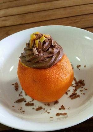 A picture of HEALTHY CHOC ORANGE MOUSSE.