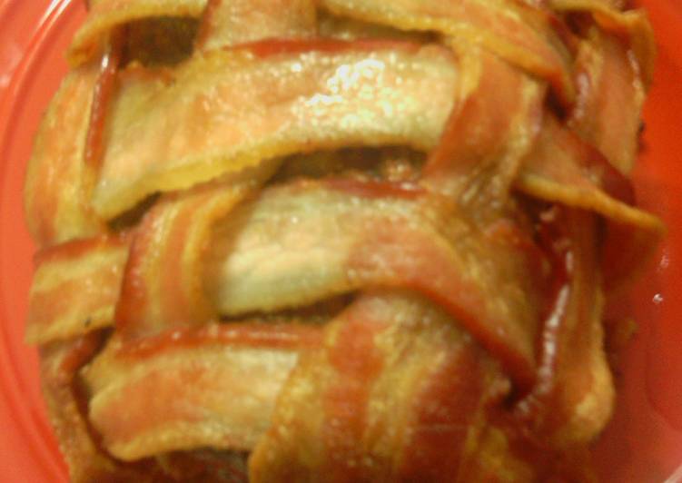 Sunshine's bacon wrapped brined pork shoulder