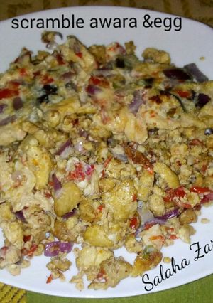 A picture of Scramble awara &egg.