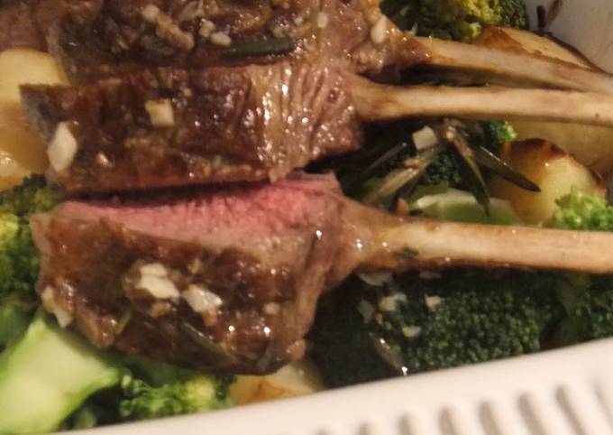 Grilled Rack of Lamb
