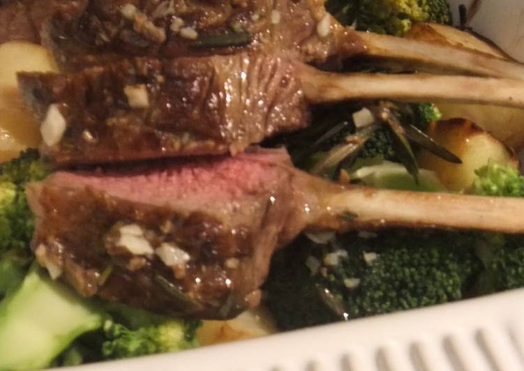 Steps to Make Super Quick Homemade Grilled Rack of Lamb