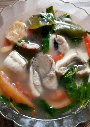Foto resep Sup ikan gurame kemangi praktis