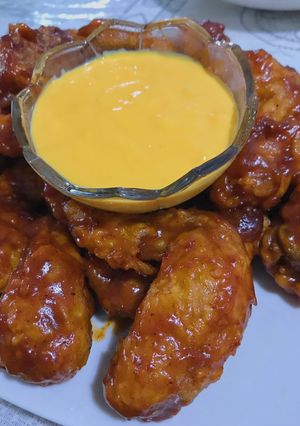 Foto resep Fire wings with cheese sauce