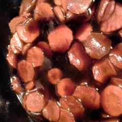 A picture of copper coins carrots.