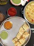 Besan and sooji dhokla
