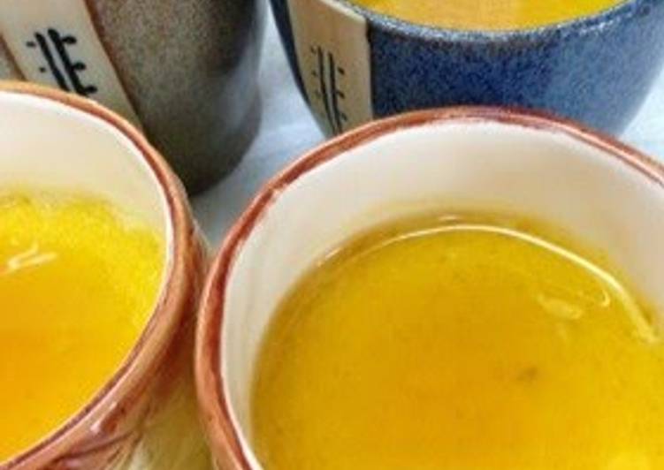 Steps to Prepare Super Quick Homemade Easy Kabocha Pudding in 7 minutes