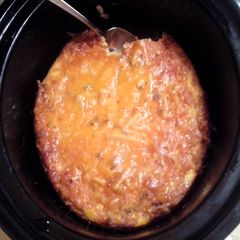 A picture of Overnight Crock Pot Breakfast Casserole.