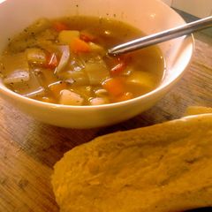 A picture of Heathers Vegetable Soup.