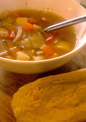 A picture of Heathers Vegetable Soup.