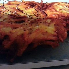 A picture of hashbrown potatoes.