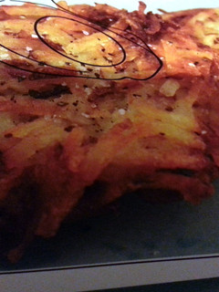A picture of hashbrown potatoes.