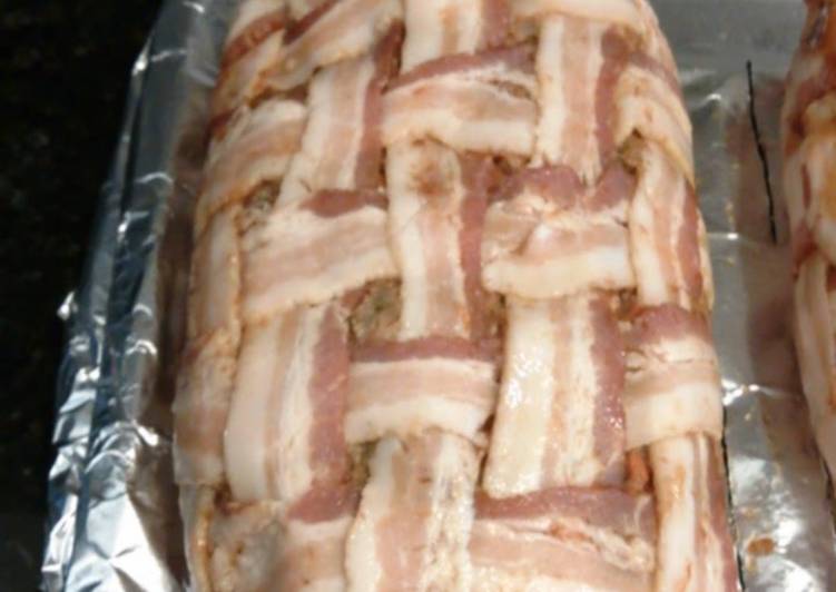 Easiest Way to Prepare Tasty Bacon Wrapped Meatloaf