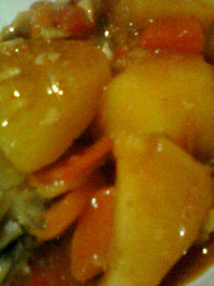 A picture of afritada (knorr afritada mix).