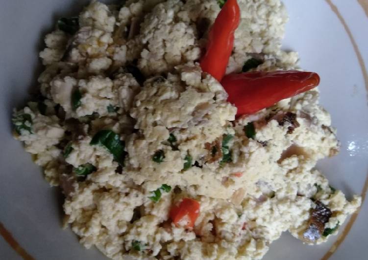 Orak arik tahu telur