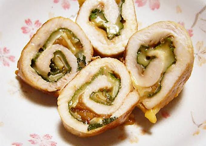 Simple Way to Make Eric Ripert Chicken Tender Rolls With Umeboshi, Shiso and Cheese!