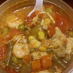 A picture of Veggies Chicken and Shrimp.