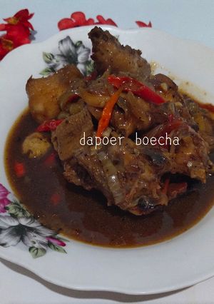 Foto resep Lada hitam ayam simple