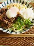 Authentic Sanuki-style Udon with Soft Poached Egg and Beef