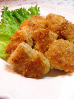 A picture of Crispy Breaded Garlic-Soy Sauce Chicken.