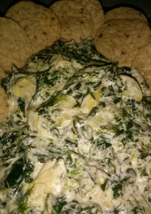 A picture of Spinach and Artichoke dip.