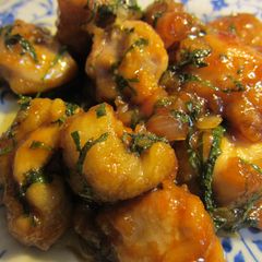 A picture of Shiso & Chicken Thigh Sweet and Sour Saute.