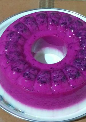 Foto resep Puding Buah Naga