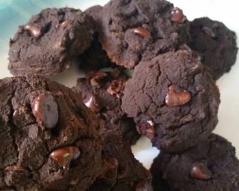 How To Make Recipe Flourless Double Chocolate Cookies Delicious Perfect