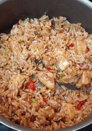 Una foto de Arroz chino sencillo