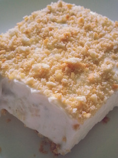 A picture of Ritz Cracker Ice Cream Dessert.