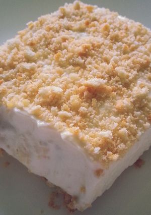 A picture of Ritz Cracker Ice Cream Dessert.
