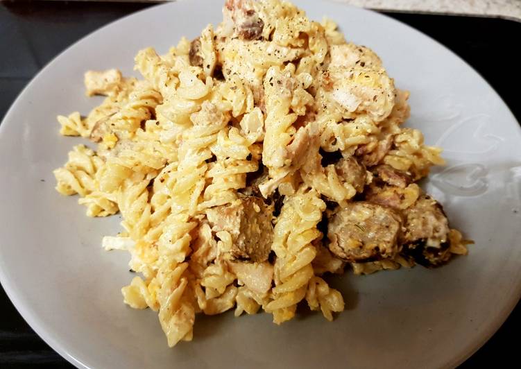 Step-by-Step Guide to Make Super Quick Homemade My Mixed Grill Cheesy Pasta
