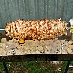A picture of Greek style chicken.