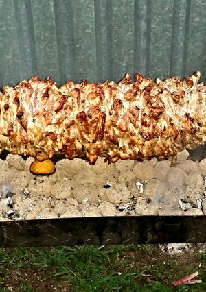A picture of Greek style chicken.