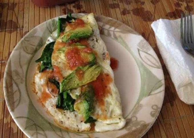 Quick & delicious egg white  omelet