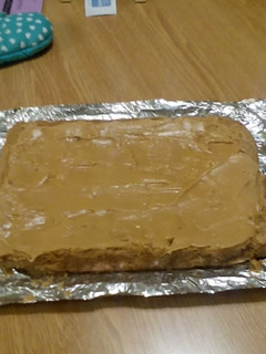 A picture of Peanut butter frosting.