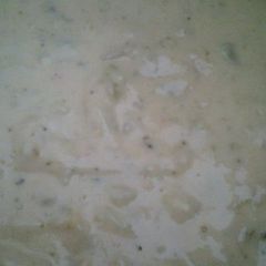 A picture of potato soup.