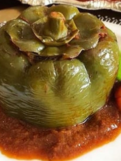 عکسی از دستور دلمه فلفل دلمه ای😍