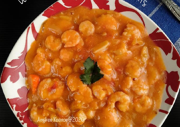 Resep masakan Udang Asam Pedas Manis | Cara Buat Udang Asam Pedas Manis Yang Sedap