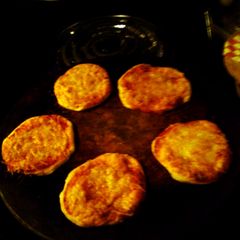 A picture of semi home made pizza.