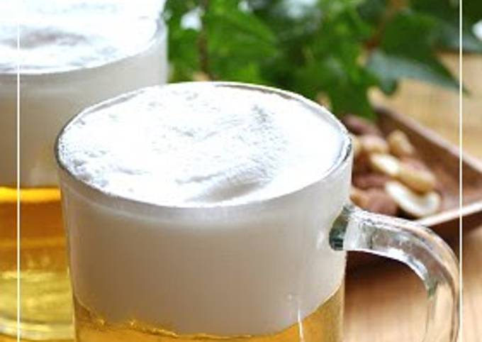 Mock-Beer Apple Jello For Father's Day