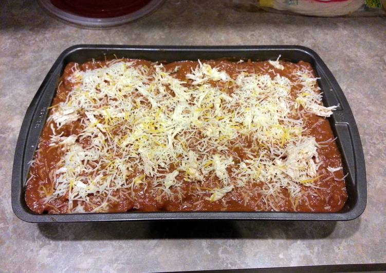 Simple Way to Prepare Quick Larry&#39;s Chicken enchiladas