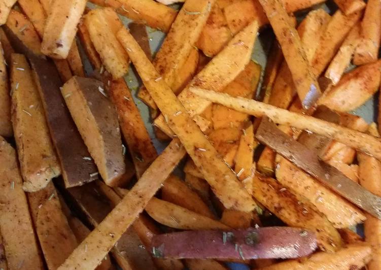 Recipe of Perfect Sweet Potato Fries-Sweet n&#39; Heat