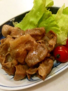 A picture of Juicy and Tender Ginger Fried Pork.