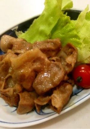A picture of Juicy and Tender Ginger Fried Pork.